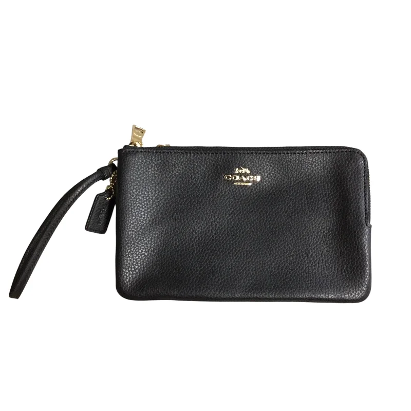 Coach bags with a back - zip pocket for storing valuables securelyWristlet Designer By Coach, Size: Large