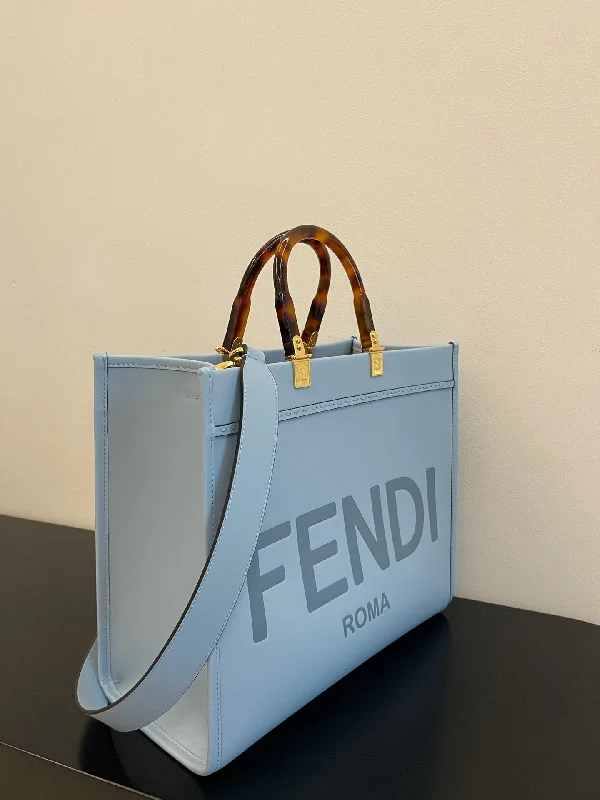 Fendi backpacks with a ventilated back panel for improved air circulationFendi Sunshine Shopper Meduim Bag