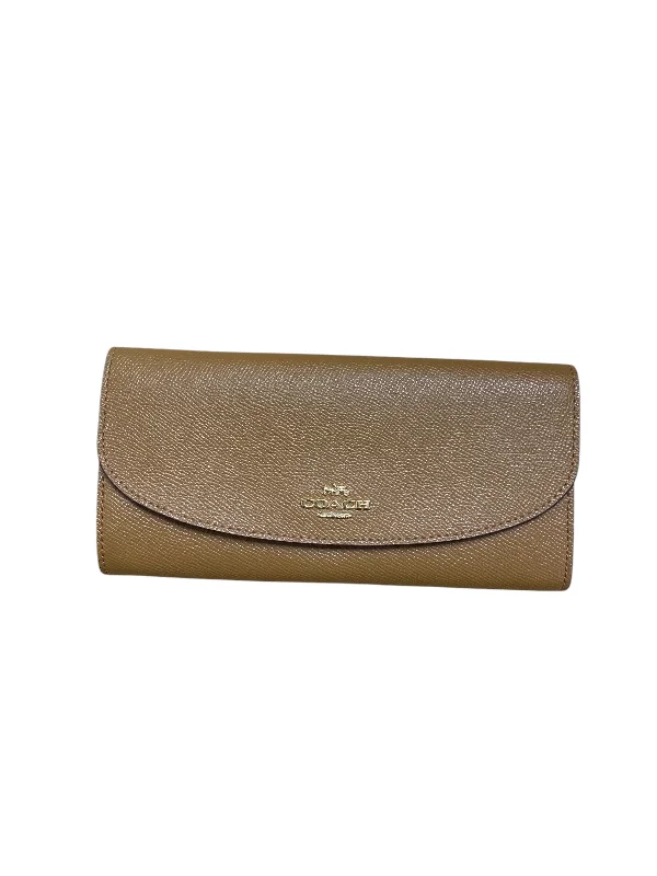 Coach Borough bags with a contrast - stitched handle for a unique lookWallet Designer By Coach, Size: Medium