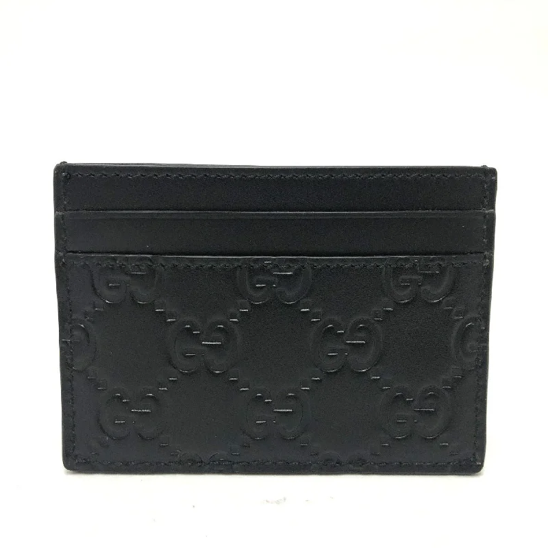 Ladies Gucci handbags with a detachable coin purse insideGUCCI Card Case 473927 leather black Sima mens Used