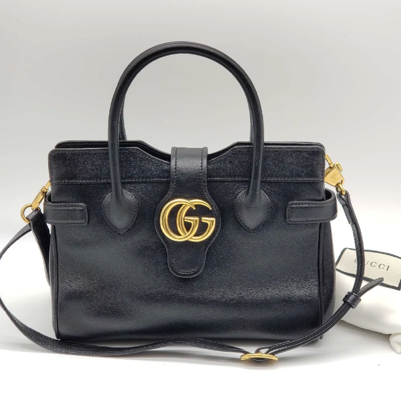 Women Gucci bags with a front - zip pocket for small itemsGucci Calfskin New Sakai Lux Small Dahkia Top Handle Shoulder Bag