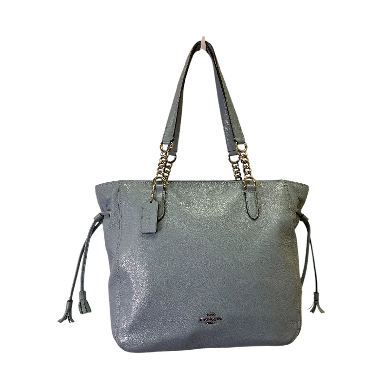 Coach Tabby bags with a classic turnlock closure for a timeless styleHandbag Designer By Coach In Blue, Size:Large