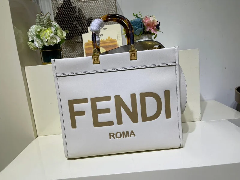 Fendi backpacks with a ventilated back panel for improved air circulationFendi Sunshine Shopper Medium Bag