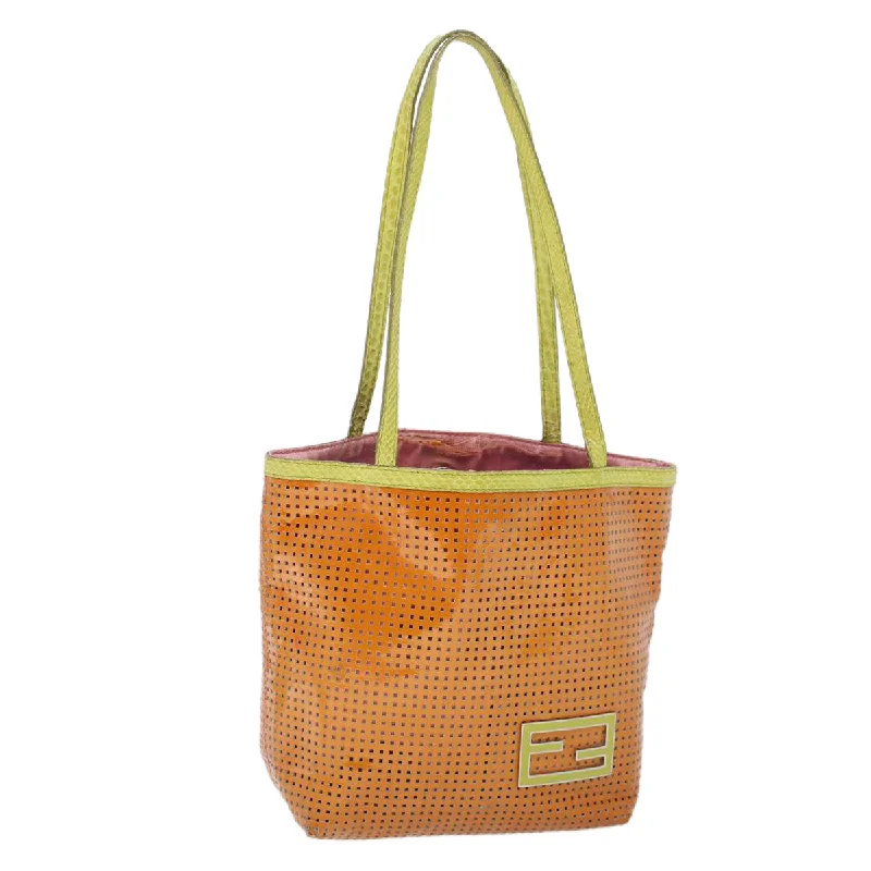 Fendi Baguette bags in a limited - edition colorway for a rare and exclusive lookFENDI Hand Bag Patent leather Orange  53743