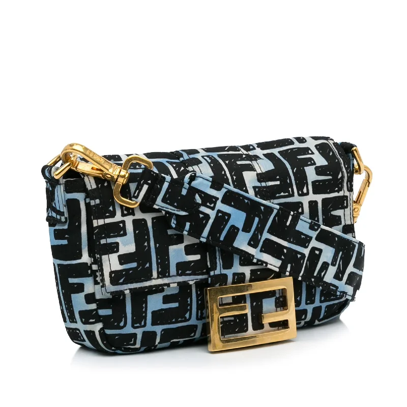 Fendi By The Way bags with a printed map pattern for a travel - inspired lookFendi Joshua Vides Convertible Baguette (SHG-G5M5hS)