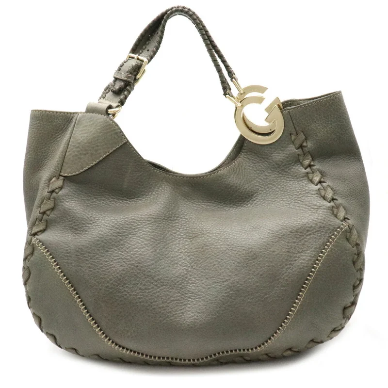 Women Gucci bags with a chain - link trim and a leather bodyGucci Charlotte shoulder Bag tote leather gray 218782