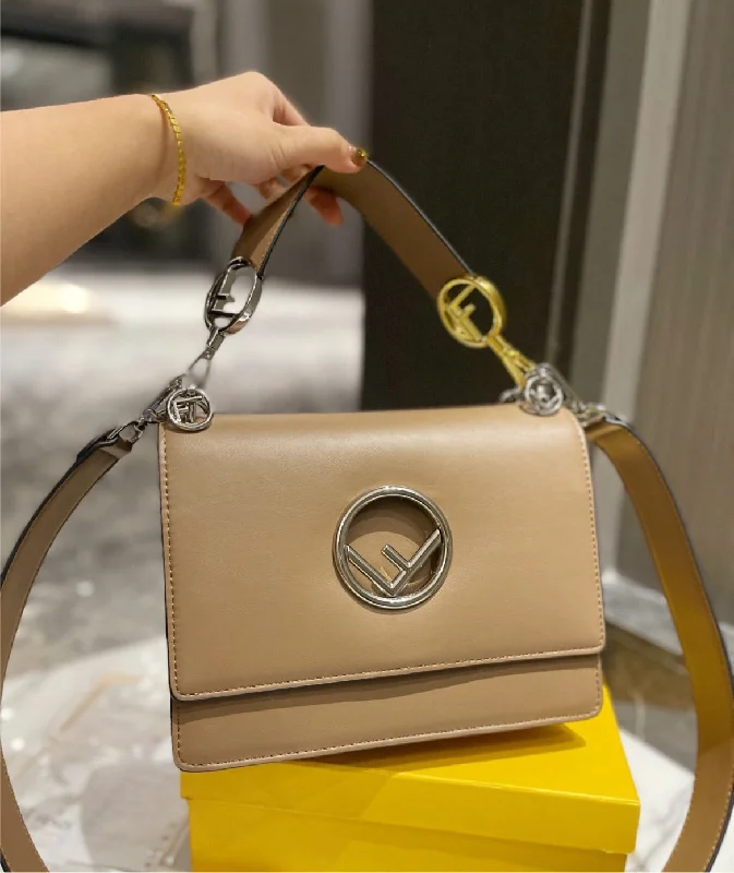 Fendi Baguette bags with a detachable charm featuring the brand's mascotFendi woman shoulder handbag