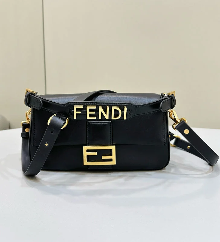 Fendi handbags with a metal - framed clasp for durability and a stylish lookWF - Fendi Bags - 035