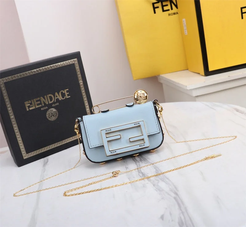 Fendi tote bags with a water - resistant lining for practicality during rainy daysWF - Fendi Bags - 041