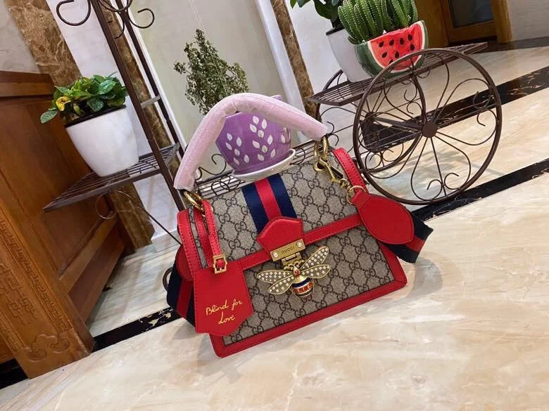 Women Gucci Sylvie bags with a leather - wrapped handleWF - Gucci Bags - 10795