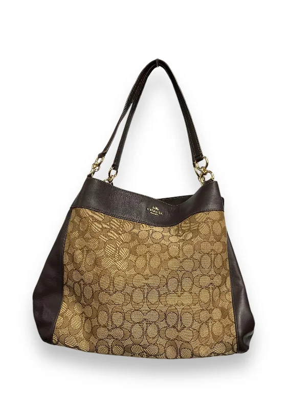 Coach handbags with a metal - framed clasp for durability and styleHandbag Designer By Coach, Size: Medium