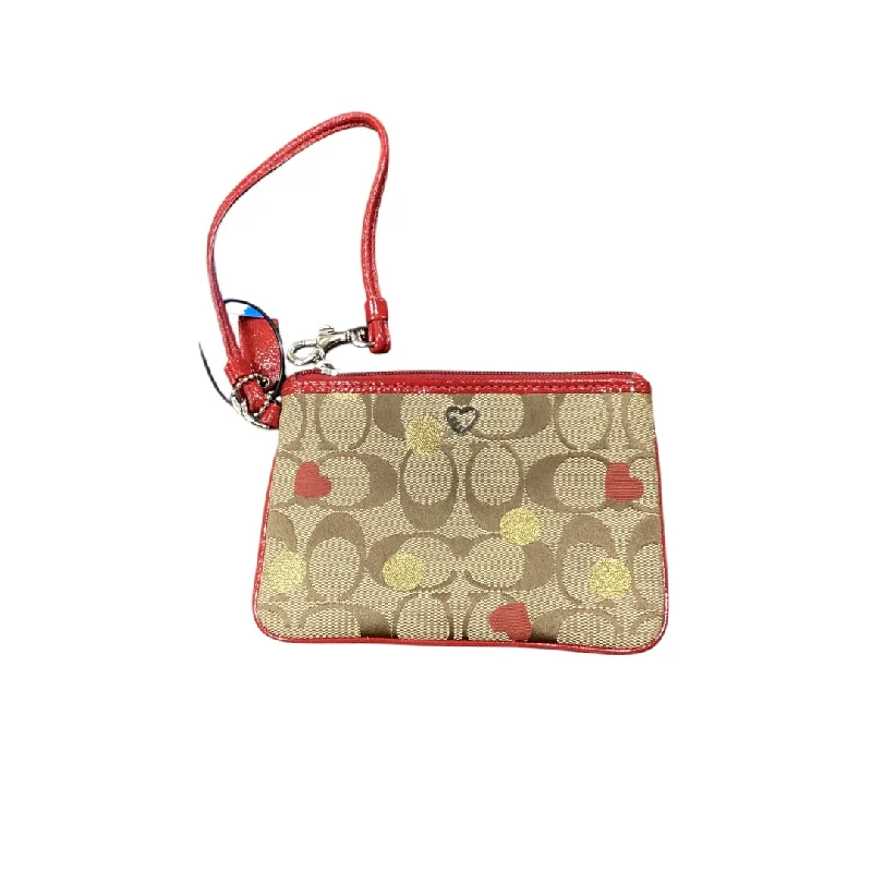 Coach Borough bags with a structured silhouette and a magnetic - snap closureWristlet Designer By Coach, Size: Small