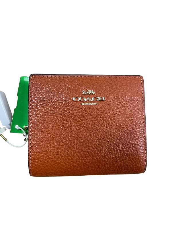 Ladies Coach Tabby bags with a textured leather surface for a more tactile lookWallet Designer By Coach, Size: Small