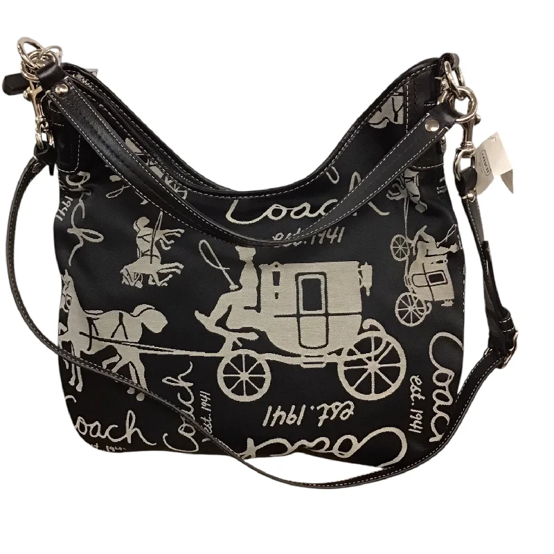 Coach Borough bags with a contrast - stitched handle for a unique lookHandbag Designer By Coach, Size: Medium