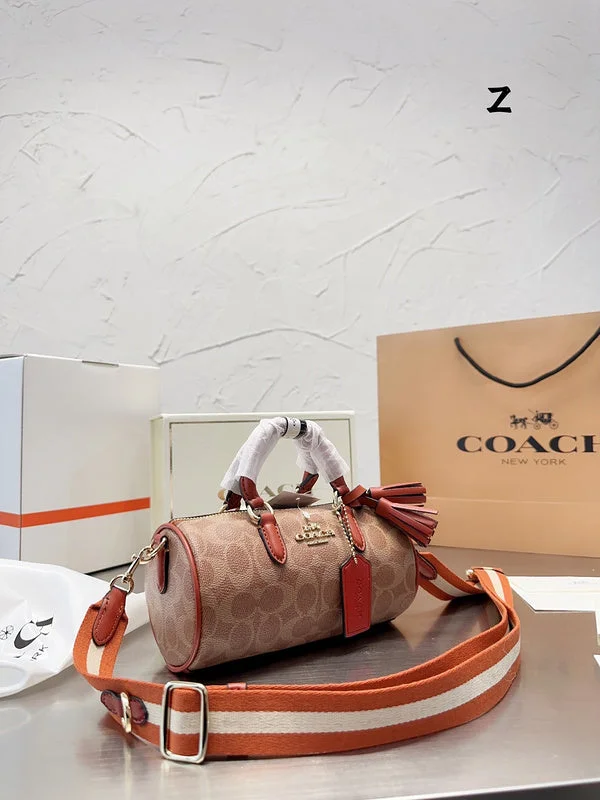 Coach handbags with a perforated leather detail for a breathable and unique designWF - Coach Bags - 364