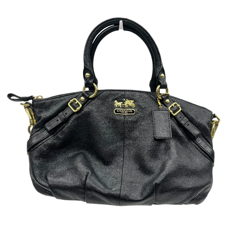 Coach tote bags with a water - resistant lining for practicalityHandbag Designer By Coach In Black, Size:Medium