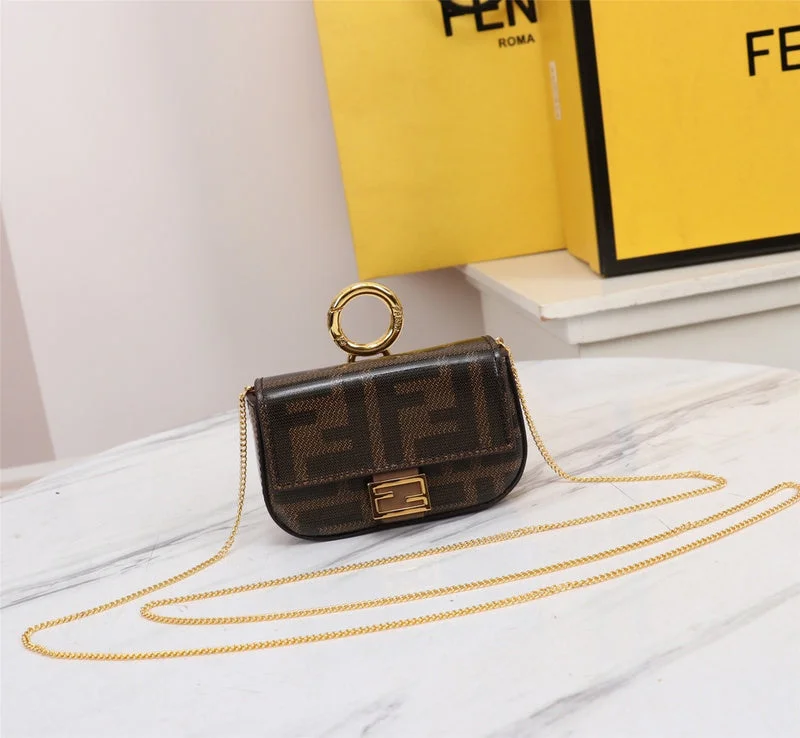 Ladies Fendi shoulder bags with a tassel - decorated zipper for added charm and styleWF - Fendi Bags - 037