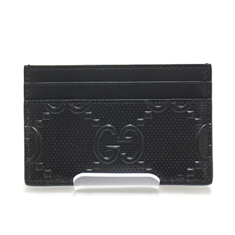 Gucci Marmont bags for women with a contrast - colored interiorGucci card case 625564 black calf leather