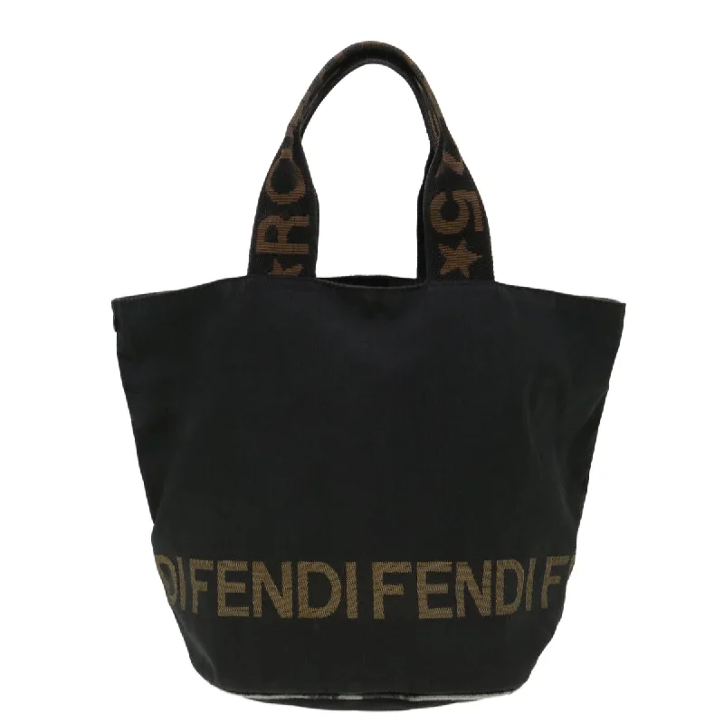 Fendi Baguette bags in a limited - edition colorway for a rare and exclusive lookFENDI Hand Bag Nylon Black Brown  yb084