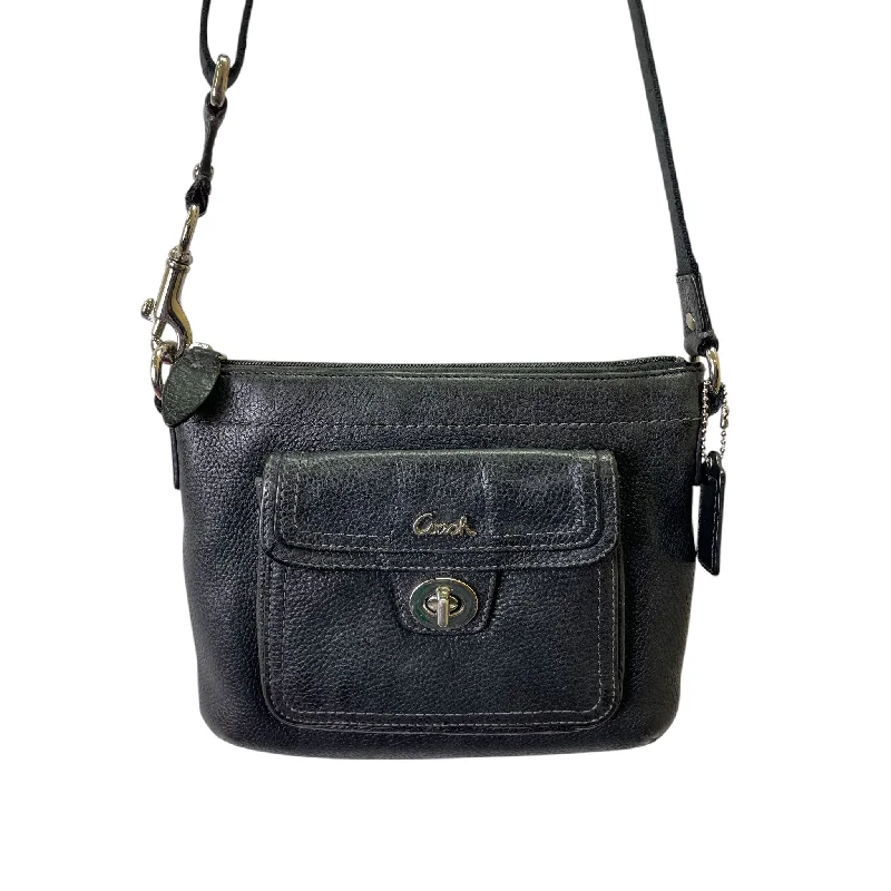 Coach Dempsey bags with a large capacity and a drawstring closureCrossbody Designer By Coach In Black, Size:Small