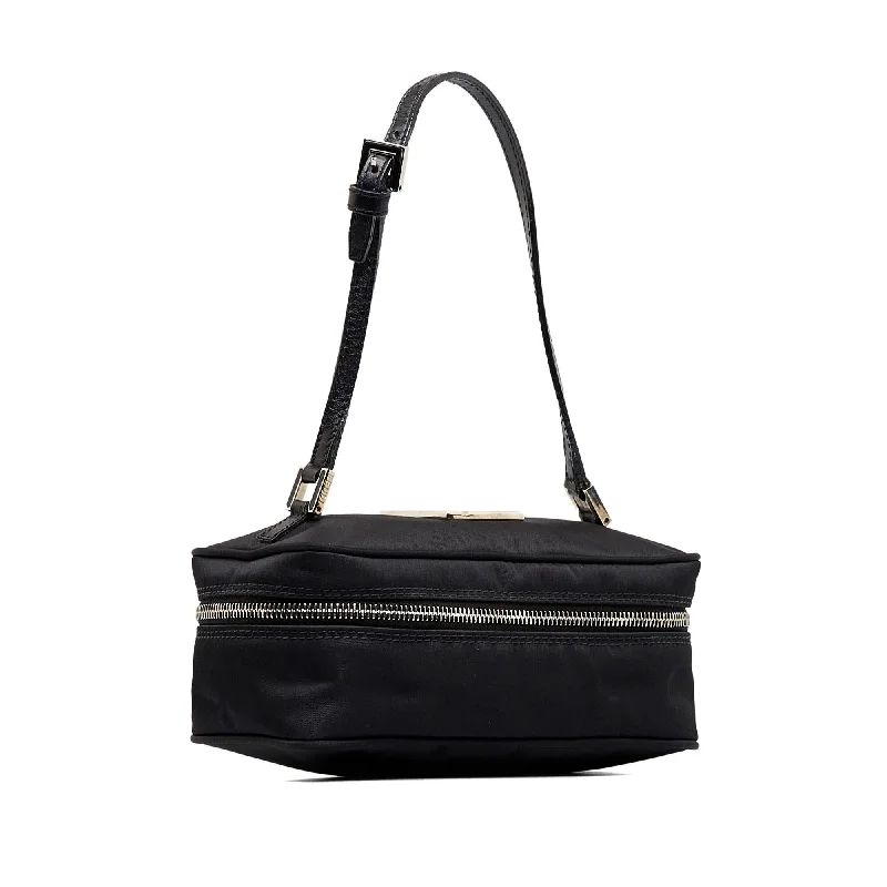 Ladies Fendi shoulder bags with a tassel - decorated zipper for added charm and styleFendi FF Vanity Bag (SHG-ySijwt)