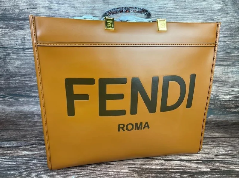 Fendi crossbody bags with a reflective strap for safety during low - light conditionsFendi Sunshine shopper Large Bag