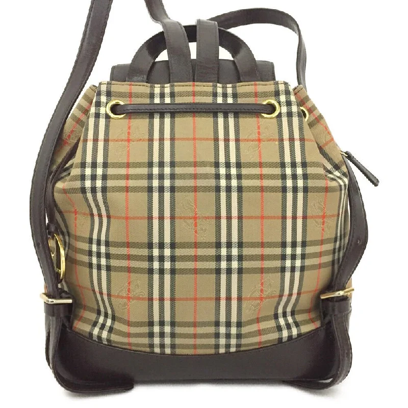 Artistic Print Burberry Bags for Art LoversBurberry Nova Check Beige Canvas Leather Backpack Bag