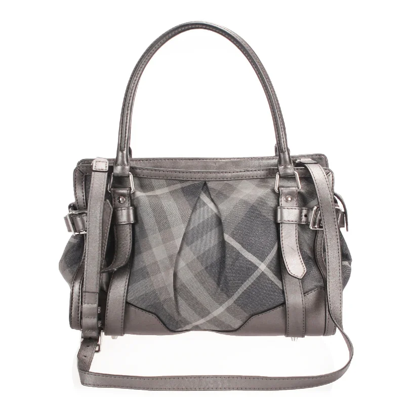 Versatile Burberry Convertible Bags for Multiple StylesBurberry Nylon Beat Check Satchel (SHG-12840)