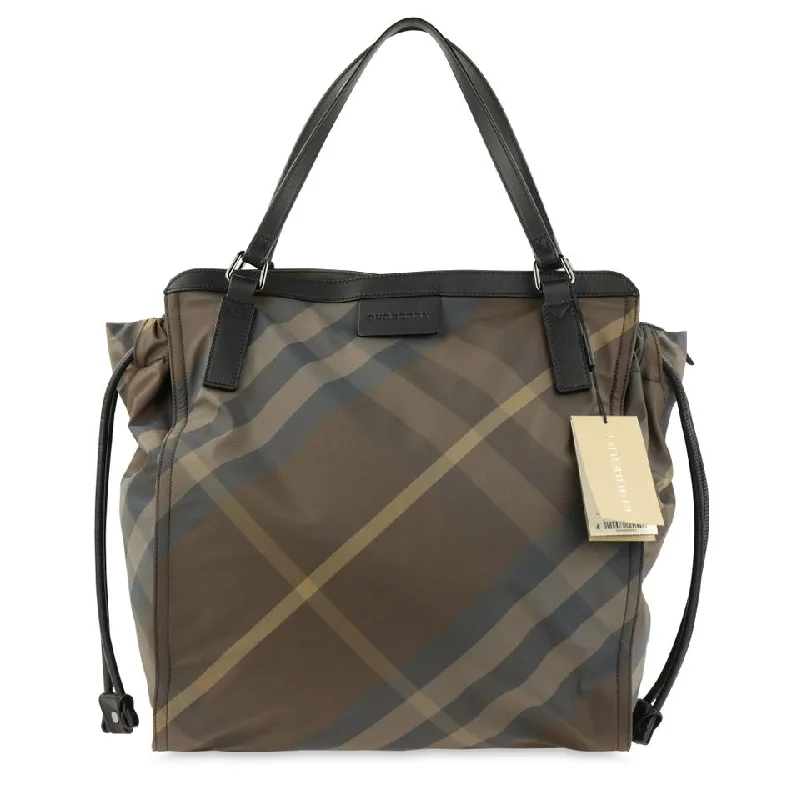 Affordable Replica - Looking Burberry BagsBurberry Packable Check Sm Buckleigh Brown Nylon Tote