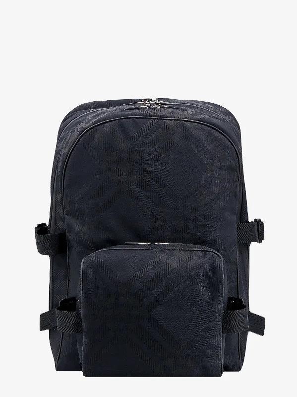 Water - Resistant Burberry Beach BagsBurberry Man Burberry Man Black Backpacks