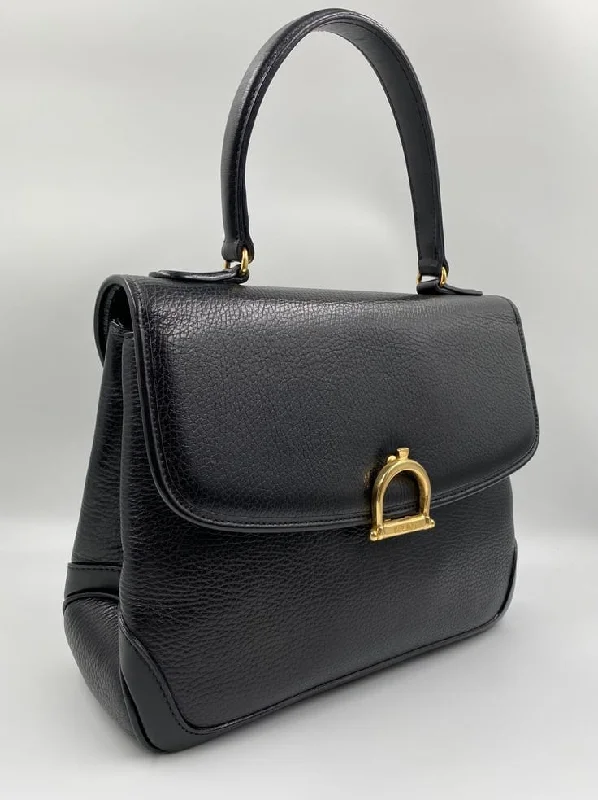 Celine Bags with Antique - Style Hardware for a Vintage VibeVintage Celine Top Handle Bag