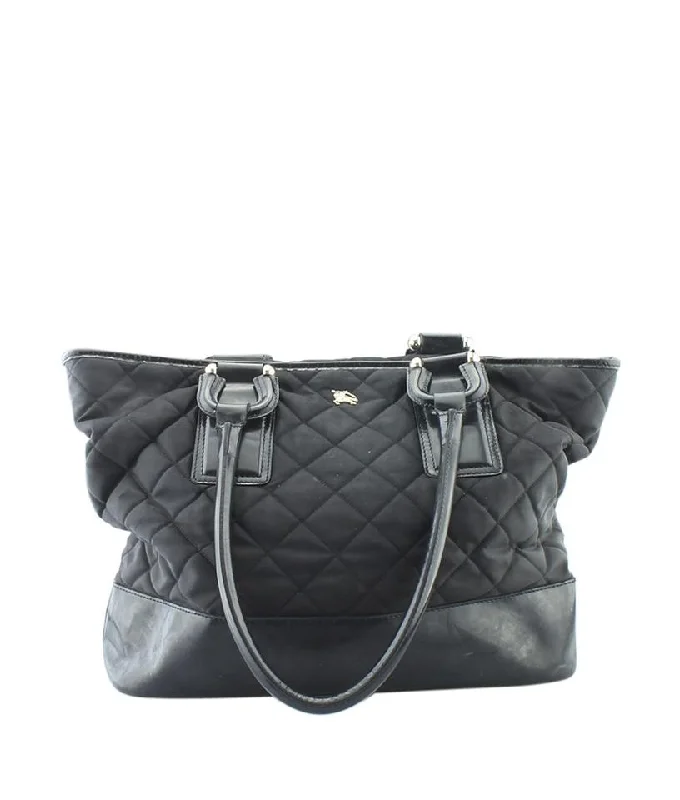 Pattern - Mixing Burberry Bags for a Fashion - Forward LookBurberry Quilted Leather Black Canvas Tote