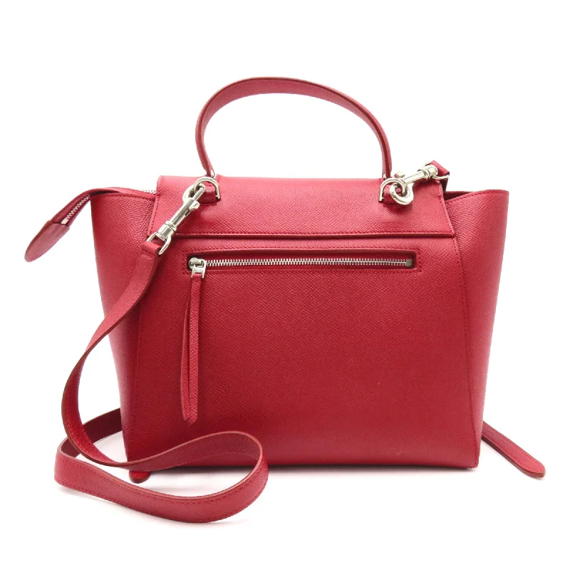 Celine Bags with Magnetic Closures for Quick AccessCeline Belt bag Red Calfskin [cowhide]