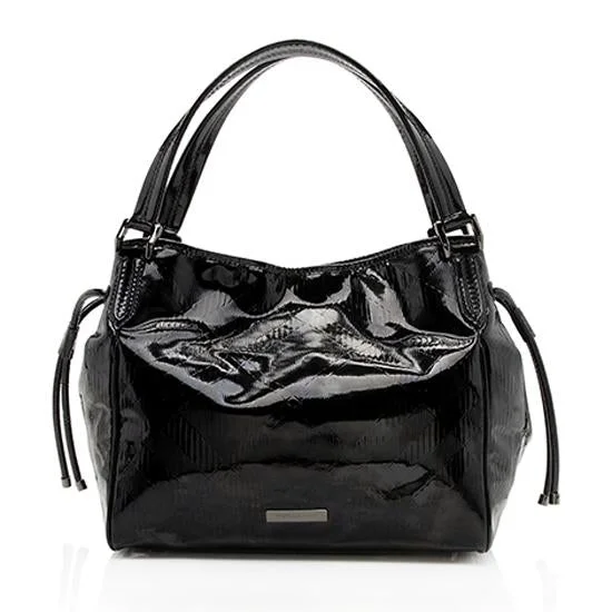 Burberry Bags with Reflective Elements for SafetyBurberry Patent Leather Bilmore Tote