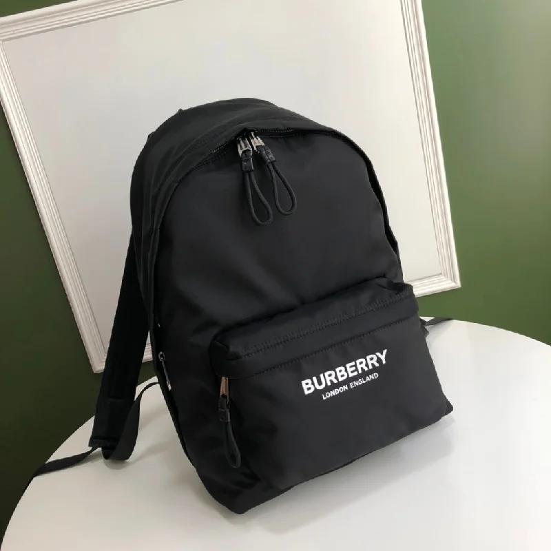 Burberry Bags with Zipper Compartments for SecurityBurberry Logo Print Econyl  Backpack