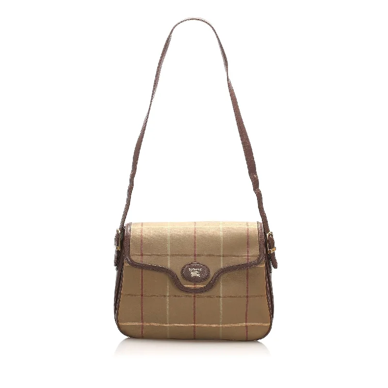 Burberry Bags with Antique - Style HardwareBurberry Plaid Canvas Crossbody Bag (SHG-14919)