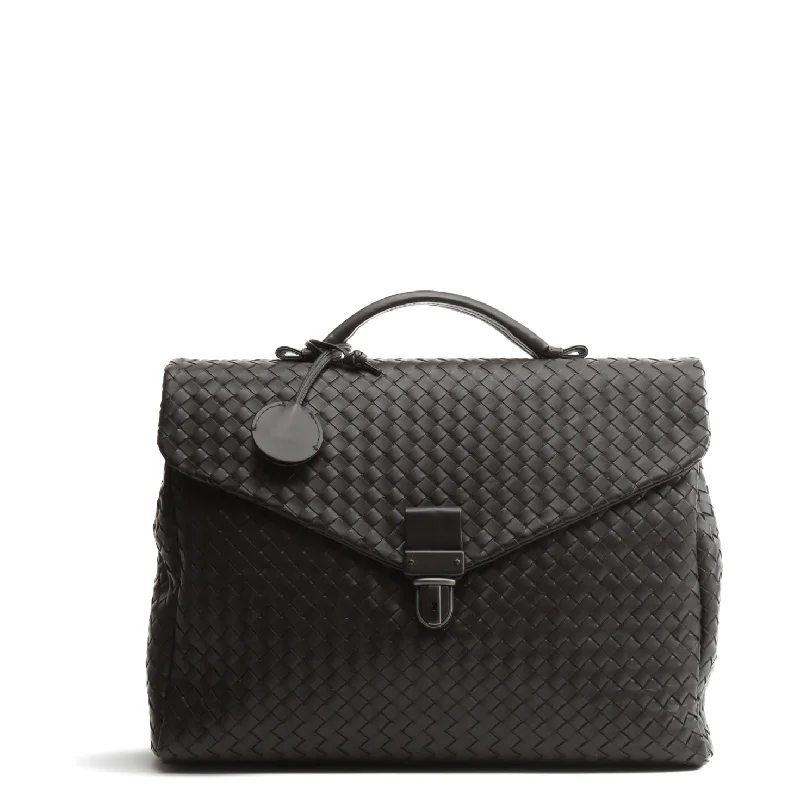 Bottega Veneta bags with snakeskin - effect leatherBOTTEGA VENETA Intrecciato Briefcase - Brown