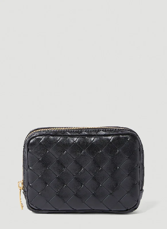 Bottega Veneta bags with leather - wrapped bucklesBottega Veneta Women Teen Intrecciato Zip Pouch