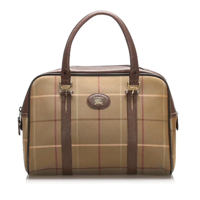 Versatile Burberry Convertible Bags for Multiple StylesBurberry Plaid Canvas Handbag (SHG-10884)