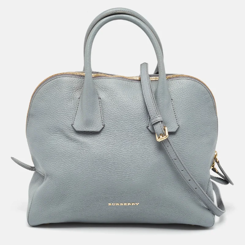 Limited Edition Burberry Bags for CollectorsBURBERRY Light Blue Leather Greenwood Satchel