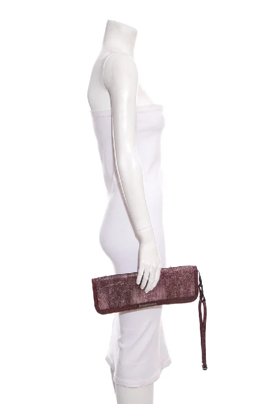 Water - Resistant Burberry Beach BagsBurberry Purple Raffia Clutch