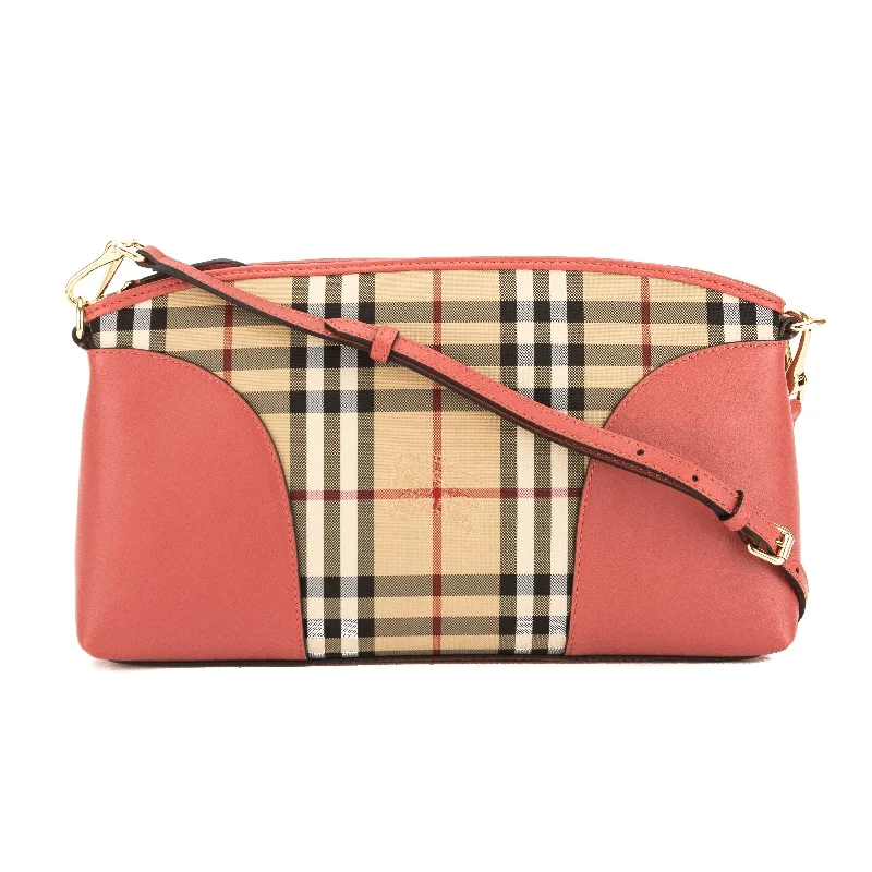 Quilted Burberry Bags for a Luxurious FeelBurberry Pink Leather and Horseferry Check Chichester Crossbody Bag (3647001)