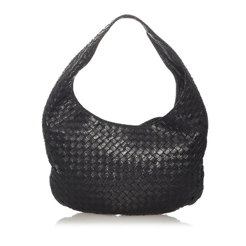 Bottega Veneta bags for camping tripsBottega Veneta Intrecciato Leather Hobo Bag (SHG-27383)