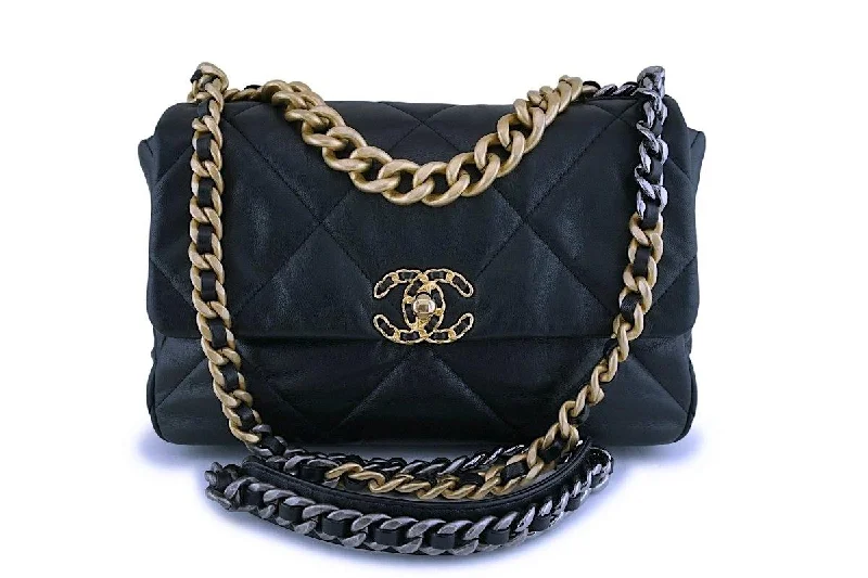 Chanel Lightweight Handbag for Daily ErrandsChanel 19 Large Quilted Goatskin Flap Bag