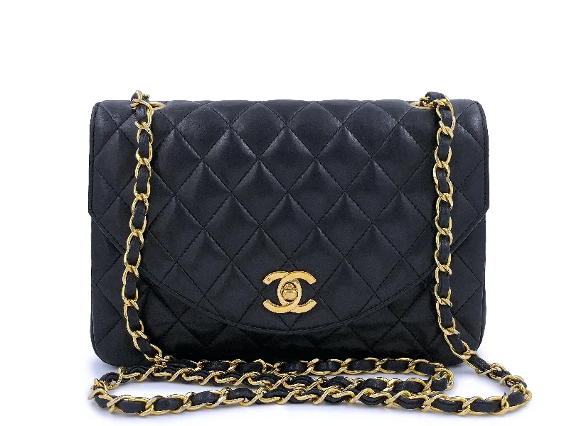 Chanel All - Match Handbag for Versatile StylingChanel 1989 Vintage Classic Curved Flap Bag Black 24k GHW