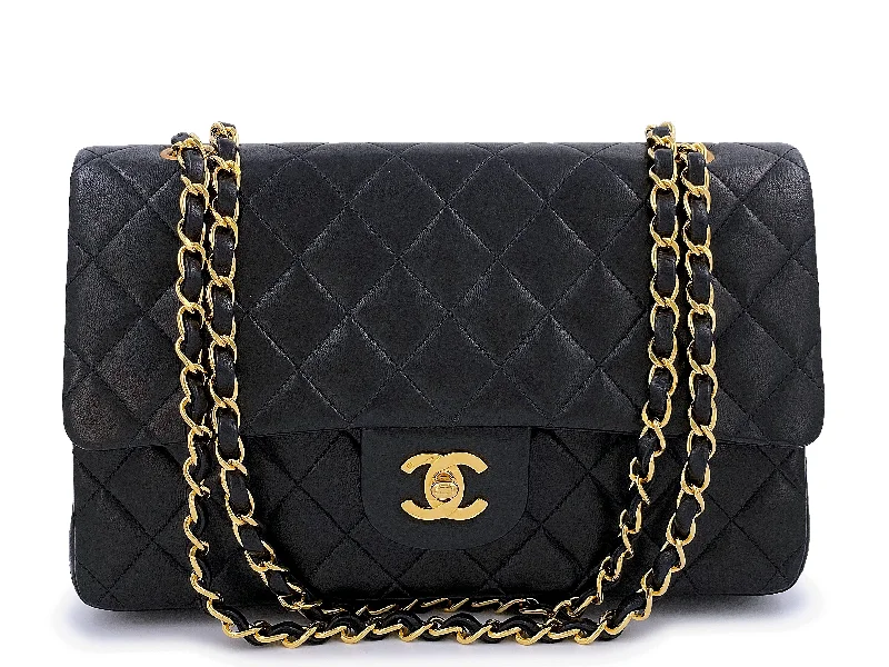 Chanel Medium Tote Bag for Office LadiesChanel 1992 Vintage Black Medium Classic Double Flap Bag 24k GHW Lambskin