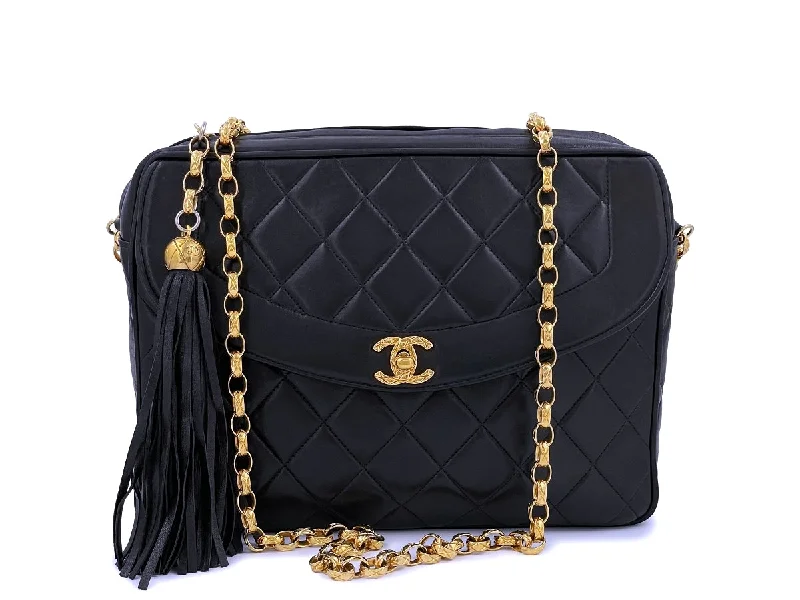 Chanel Lightweight Handbag for Daily ErrandsChanel 1994 Vintage Black Flap Camera Case Bag 24k GHW