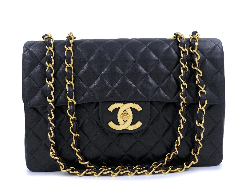 Chanel Limited Edition Handbag for CollectorsChanel 1994 Vintage Maxi Classic Flap Bag "Jumbo XL" 24k GHW