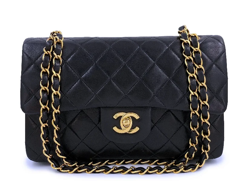 Chanel New Arrival Handbag with Gold HardwareChanel 1995 Vintage Black Small Classic Double Flap Bag 24k GHW Lambskin