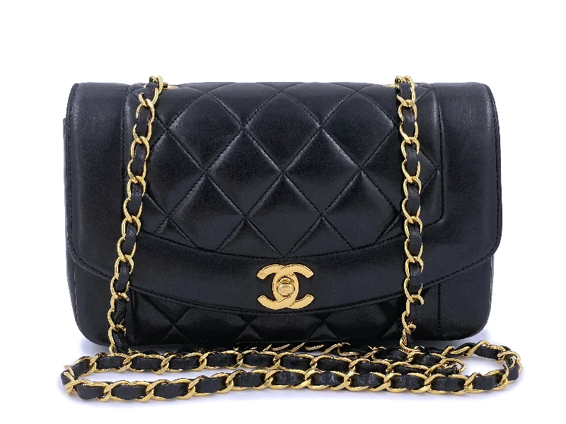 Chanel Quilted Leather Shoulder Bag for FashionistasChanel 1997 Vintage Small Diana Flap Bag 24k GHW Lambskin